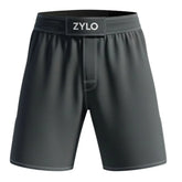 Black Logo Jiu Jitsu MMA Grappling Shorts Martial Arts Wear With Unique Fight Short Design